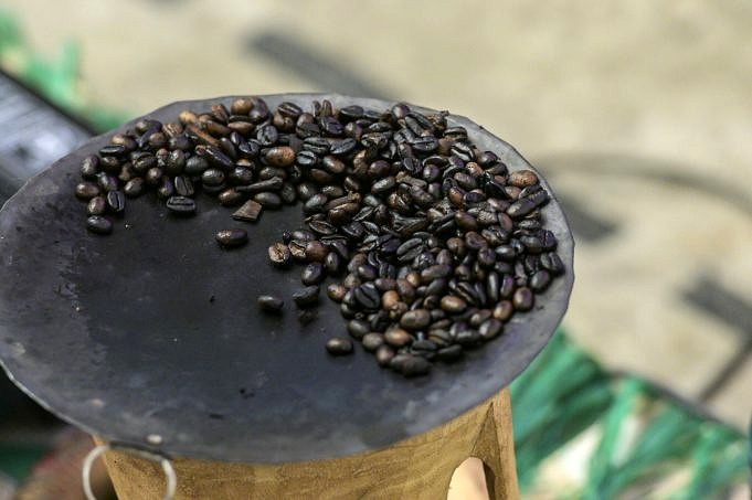 Chile-Kaffee. Die Kaffeeindustrie, Die In Arbeit Ist